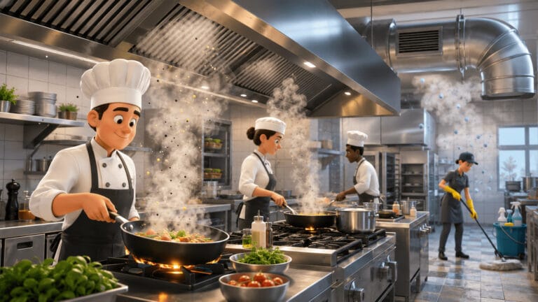 calidad del aire en cocinas comerciales 