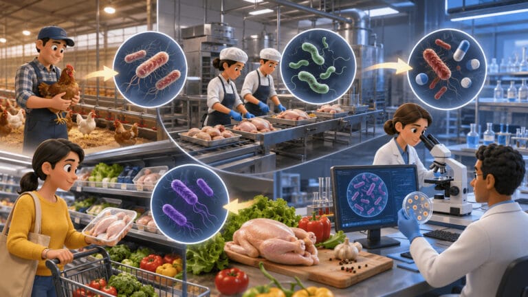 resistencia a los antimicrobianos en bacterias transmitidas por alimentos 